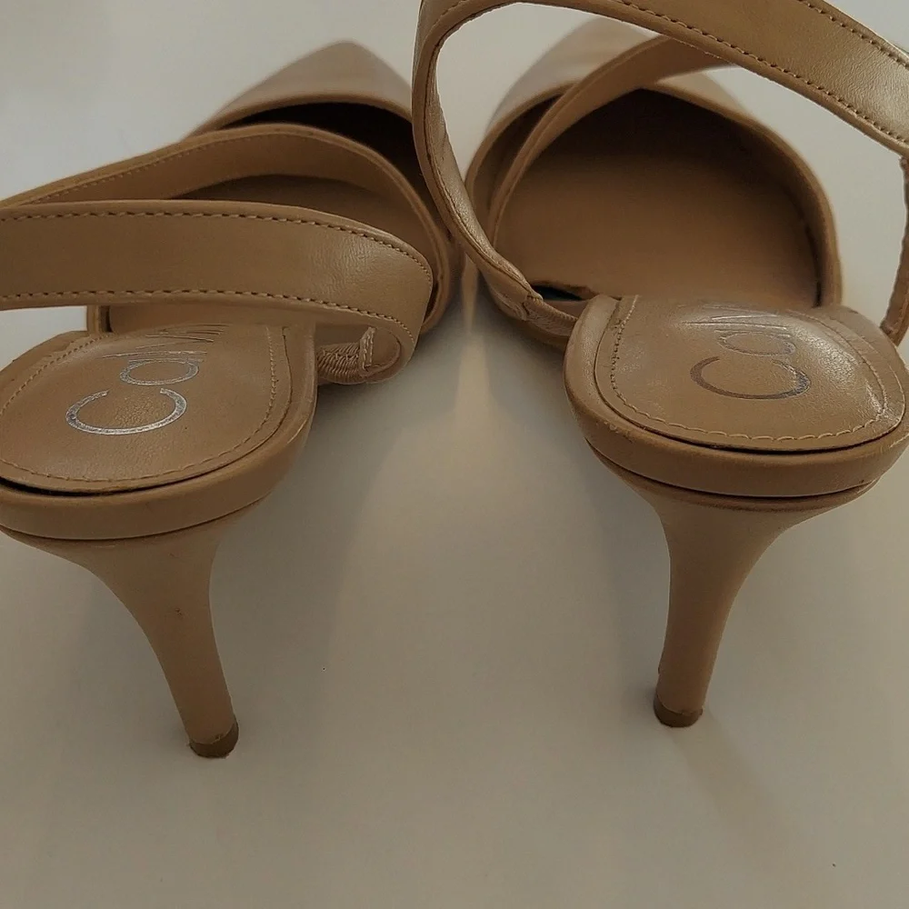 Calvin Klein Women's Beige Strappy Heels Sz. 8M - Picture 4 of 6